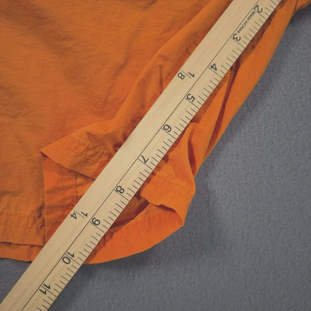 Vintage Abercrombie & Fitch Swim Trunks Mens L Orange Stripe 37x7.5